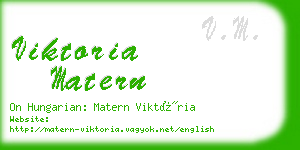 viktoria matern business card